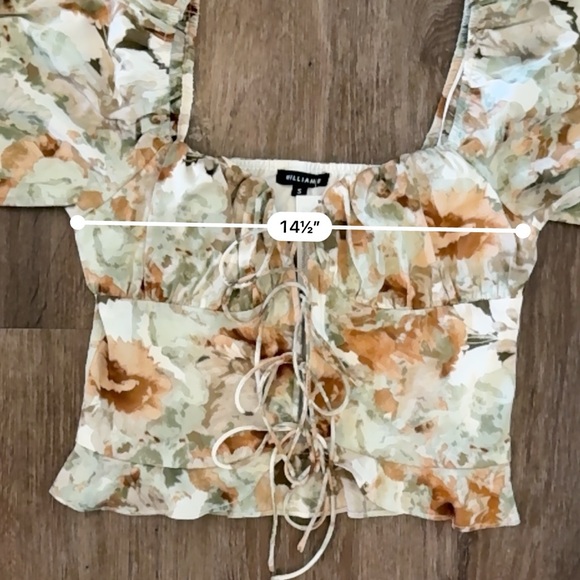 William B Silky CottageCore Corset Top - Picture 5 of 8